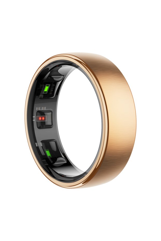 10 Gold with Charger Uhoofit R10 Smart Ring with Charging Dock Men Women Health Sleep Heart Rate Mon