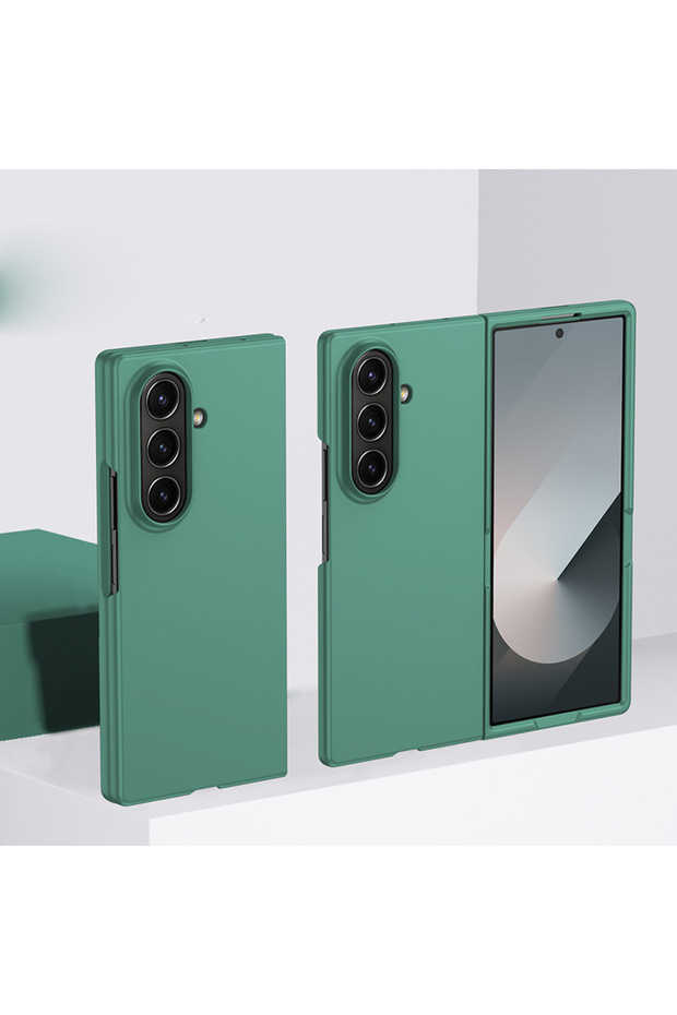 Galaxy Z Fold6 Dark Green Phone Case for Z Fold 7 6 5 3 4 ZFold7 Protective Cover Candy Cute Ultra