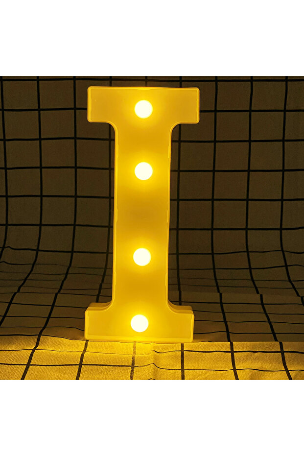16cm I 16cm LED letter warm light, letter number light with battery, used for home decoration lights