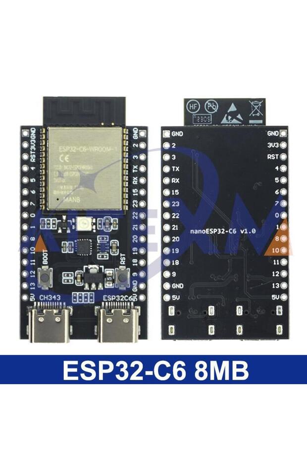 ESP32-C6-WROOM-1-N8 ESP32-C6 ESP32 واي فاي+بلوتوث إنترنت الأشياء لوحة تطوير ESP الأساسية