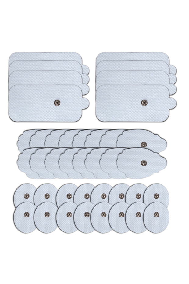 2 set white Electrode Pads Non-woven Fabric Self Adhesive Electrode Plate Combination Set Premium TE