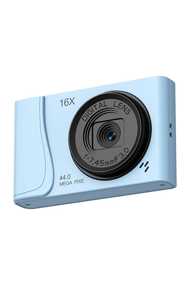 Blue Retro CCD 24 Million Pixels Camcorder 4K Digital Camera 16x Zoom Compact Cameras Auto Focus for
