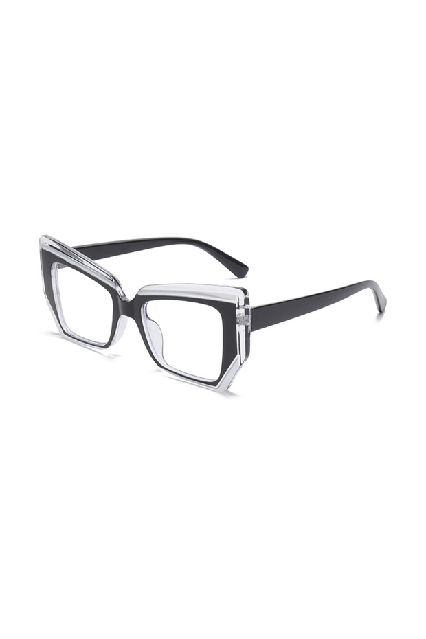 Black Cat Eye Anti Blue Light Glasses Women Trendy Polygonal Vintage Luxury Design Eyeglasses Ladies