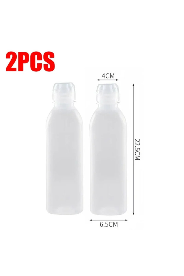 500ML-2PCS 6/1PCS Kitchen Oil Bottle Seasoning Plastic Squeeze Bottle Dispenser Ketchup BBQ Sauces O