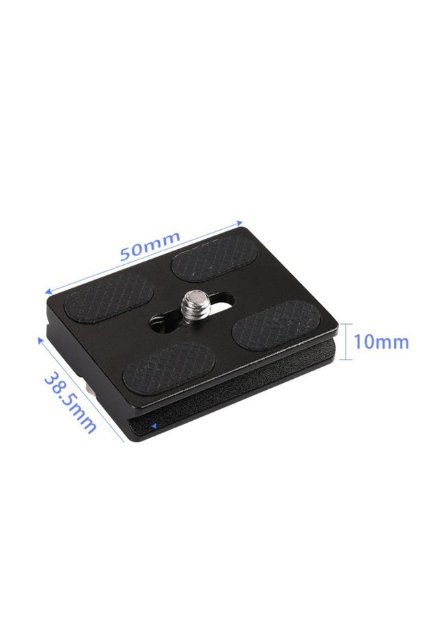 50X38.5MM Metal Quick Release Plate with 1/4''-20 Camera Screw Tripod Mount Plate Fits Standard for