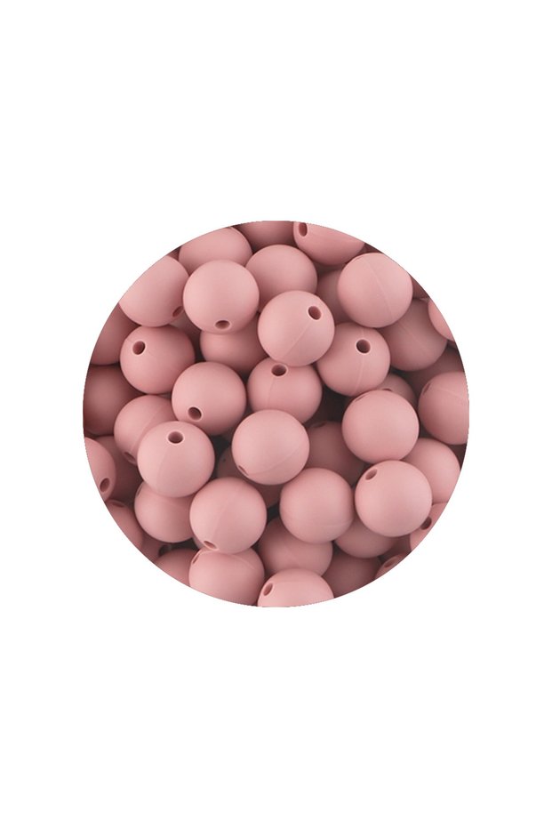 50pcs 12mm Blush 50Pcs/Lot 12/15mm New Color Silicone Beads for Jewelry Making DIY Necklace Bracelet