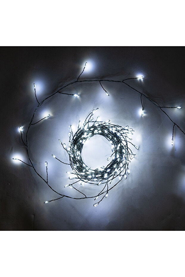 42M 1400LEDs EU Plug Cool White LED String Fairy Lights Green Wire Outdoor Cluster Christmas Tree Li