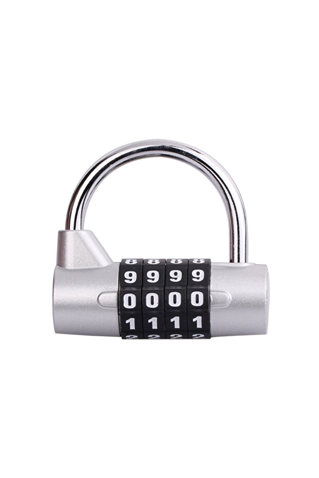 4 sliver 4,5 Digit Number Combination Travel Password Lock Combination Padlock Zinc Alloy 4 Colors C