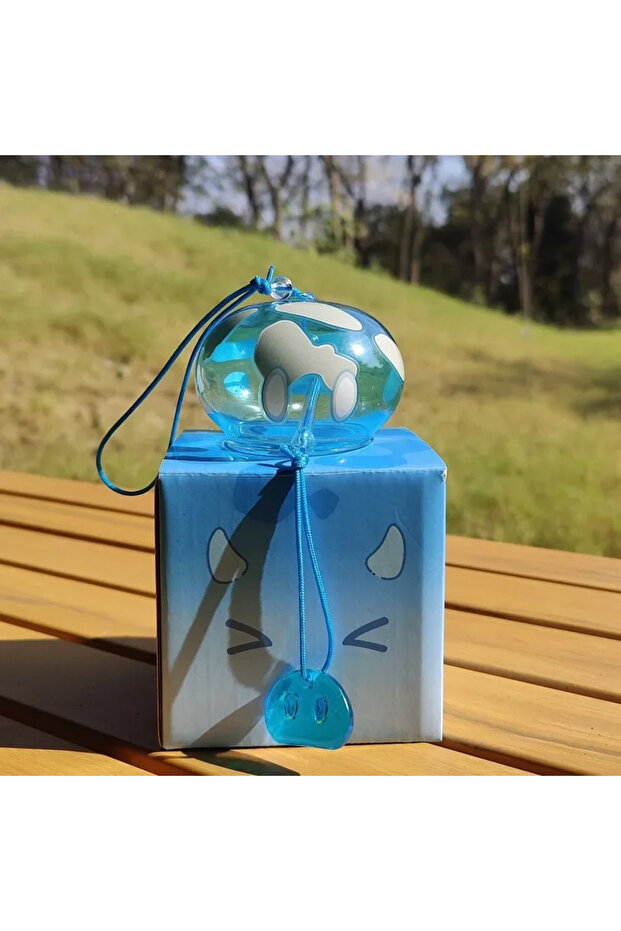 Style-B Genshin Slime Wind Chimes Hanging Bell Pendants Anime Genshin Impact Slime Glass Chimes Japa