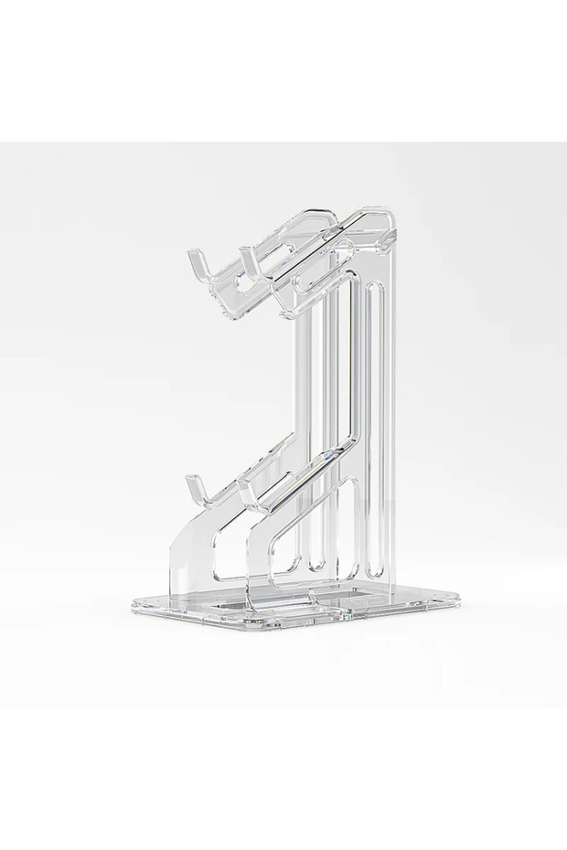Double layer RGB Dual Game Controller Holder Acrylic Gamepad Handle Bracket Display For Switch Pro/P
