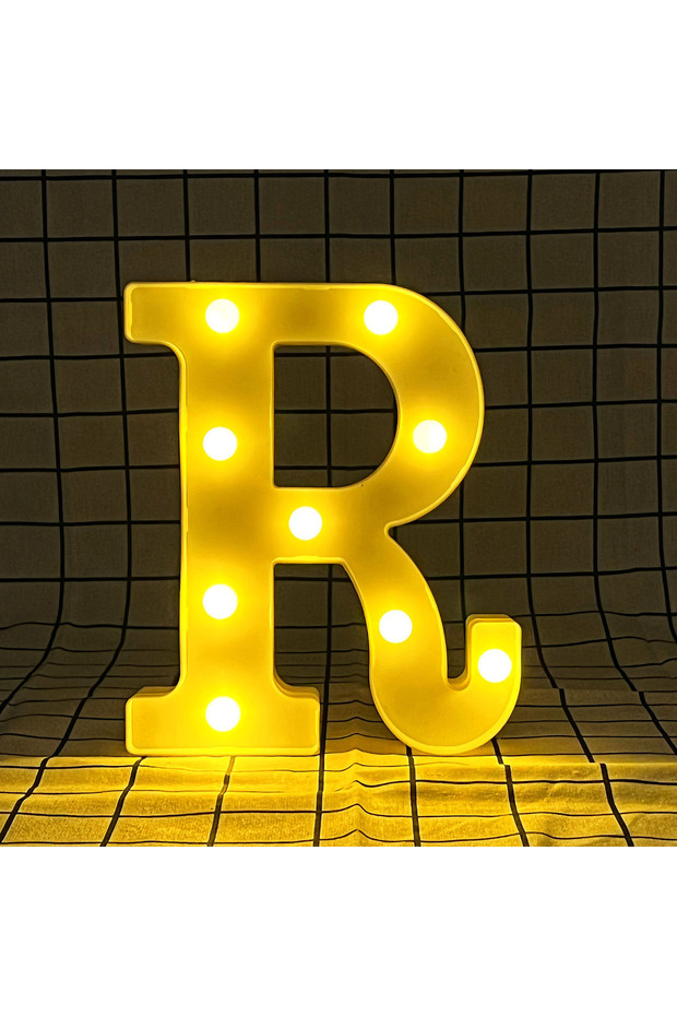 16cm R 16cm LED letter warm light, letter number light with battery, used for home decoration lights