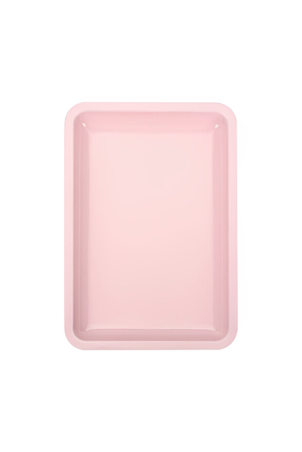 Pink Square Stainless Steel Cosmetic Tray Eyelash Tools Tray Nail Art Equipment Plate False Nails Di