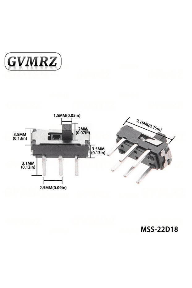 Type 10 20PCS MSK12C01/02 MSK23D19 MSS22D18 Mini Miniature DIP SMD 3PIN 6PIN 8PIN Slide Switch Handl