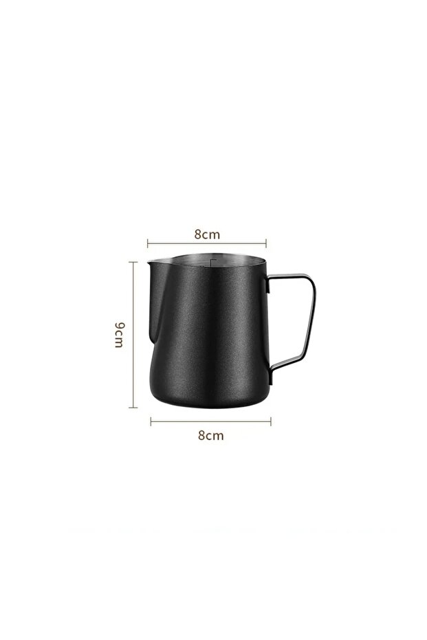 350ML Black 350/600ML Coffee Milk Frothing Pitcher Jug 304 Stainless Steel Precise Scale High Qualit