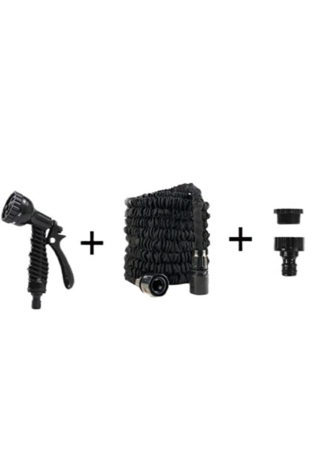 750cm 1set 25/50/75/100 FT Pocket Hose Silver Bullet Turbo Shot Nozzle Multiple Spray Patterns Expan