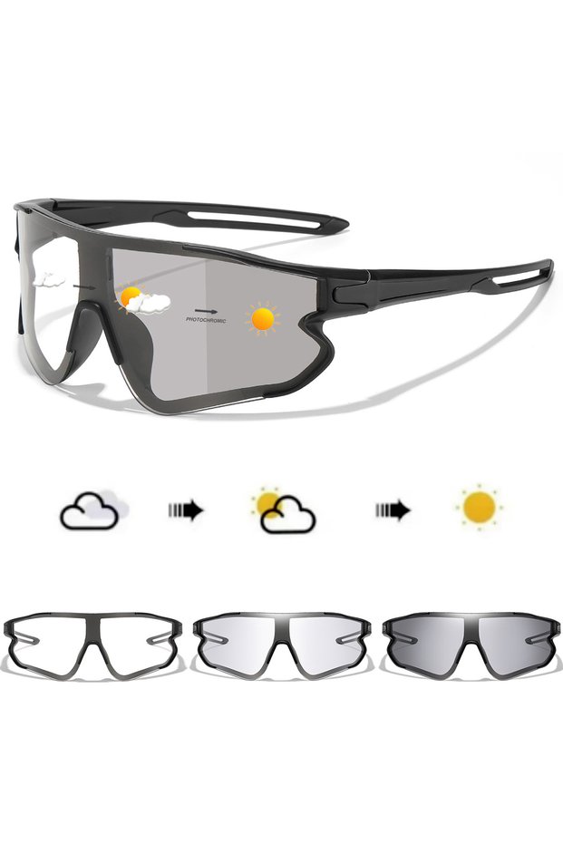 AKL9 Photochromic Goggles Cycling Fashion Sunglasses Men Women Outdoor Sports Mtb Bicycle Eyewear Sq