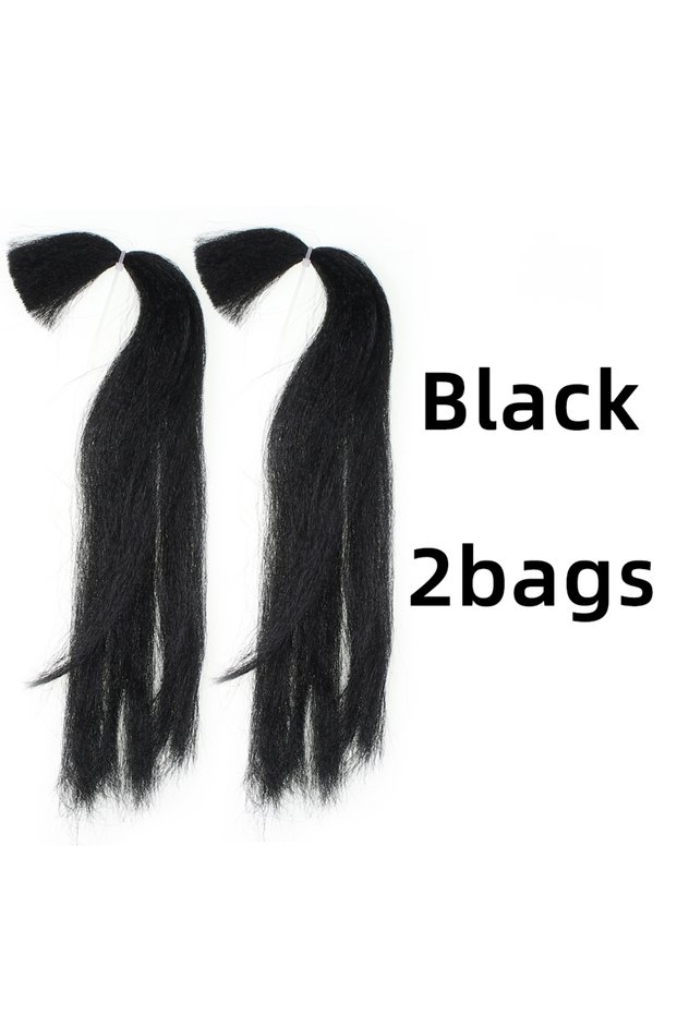 30cm 2bags Black 14 Colors 30CM Streamer Minnow Fibers Kinky Synthetic Fly Fishing Tying Material fo