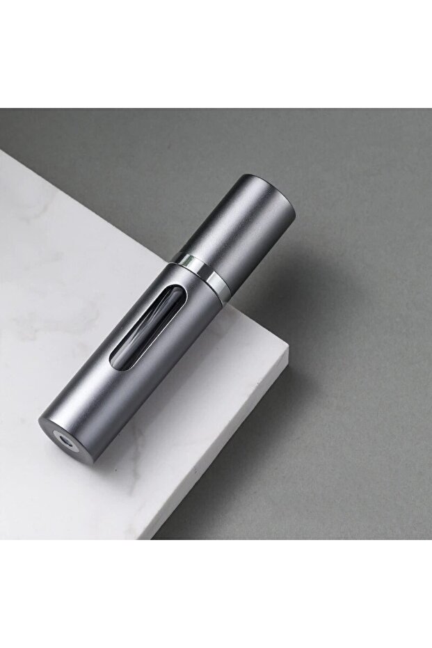 Glass 5ml DARK GRAY 5ml Glass Refillable Perfume Bottle with Spray Scent Pump Portable Travel Empty