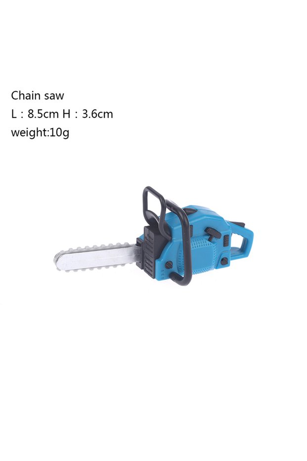 A3 1Pc Dollhouse Chain Saw Lawn Mower Model Simulation Repair Tool Saw 1:12 Dolls Houses Miniature F