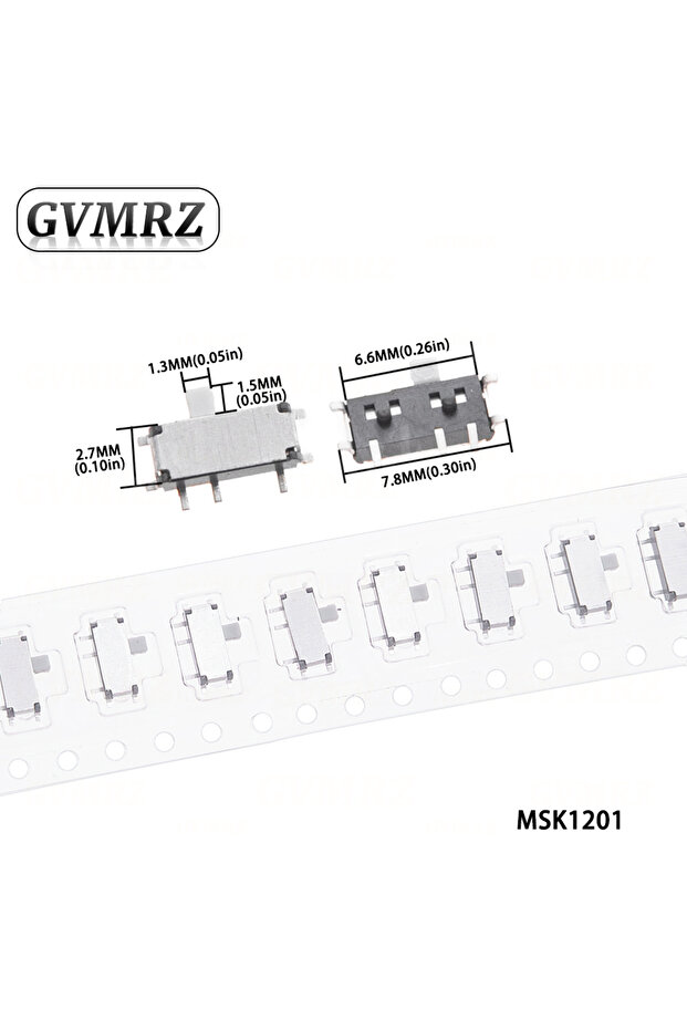 مفتاح انزلاقي صغير من النوع 2، 20 قطعة، MSK12C01/02 MSK23D19 MSS22D18، DIP SMD، 3PIN 6PIN 8PIN