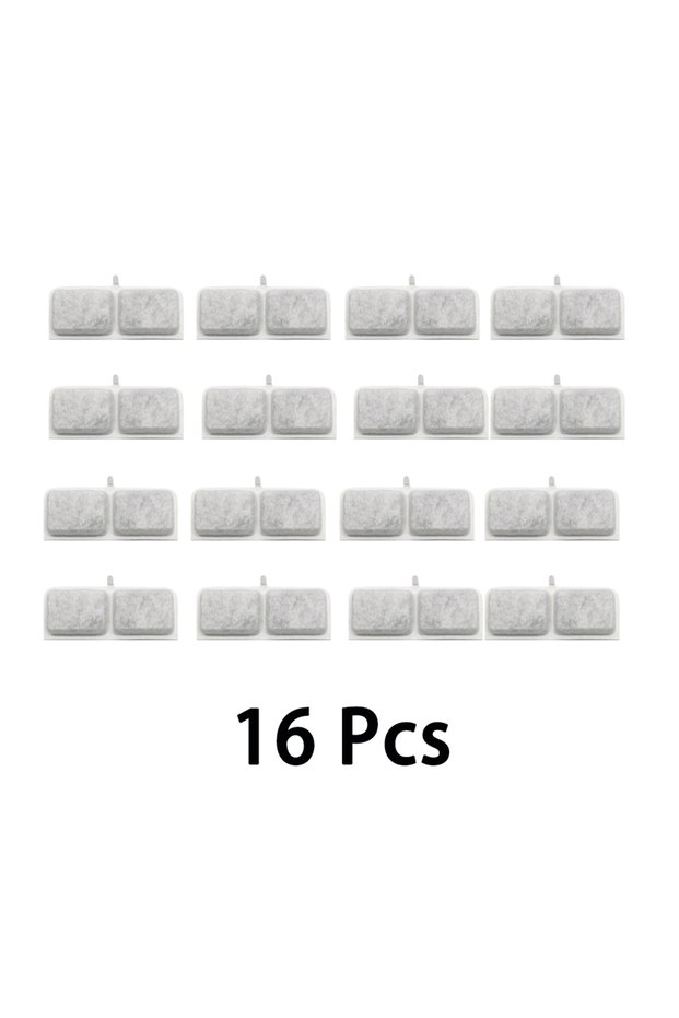 1set 16filters Cat Water Fountain Activated Carbon Replacement Filters Coconut Shell Activated Carbo