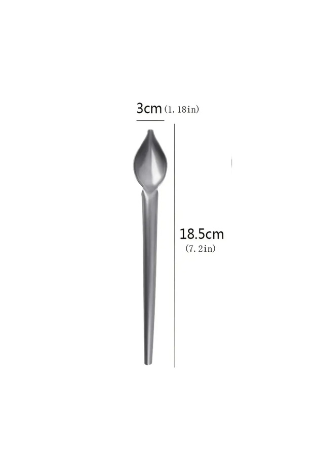 Small 1pc Chocolate Cream Spoon Stainless Steel For Coffee Baking Cake Decoration,Sauce Embellishmen