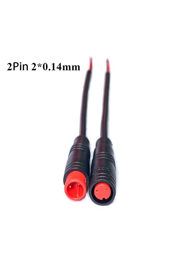 2Pin Black Ebike Accessories Optional Cable Base Connector Waterproof Connector 2/3/4/5/6Pin Cable D