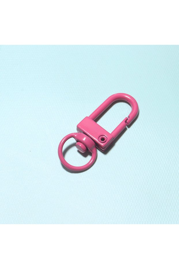 50pcs Rose Red 10/30/50Pcs/Lot Colorful Alloy Snap Lobster Clasp Hooks Keychain Findings for DIY Jew
