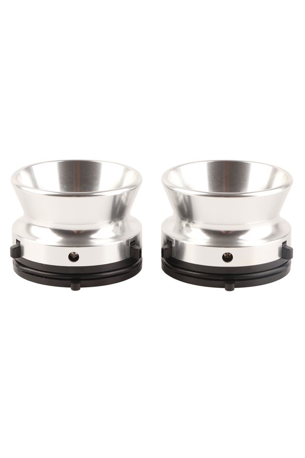 Silver Hub Adaptors 1 Pair NAB Hub Adapters Professional Polished Aluminum Alloy 10 Inch Opener for