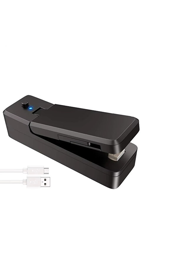 1 pack black Mini Bag Sealer 2 in 1 Rechargeable Portable Bag Vacuum Heat Sealer&Cutter for Plastic