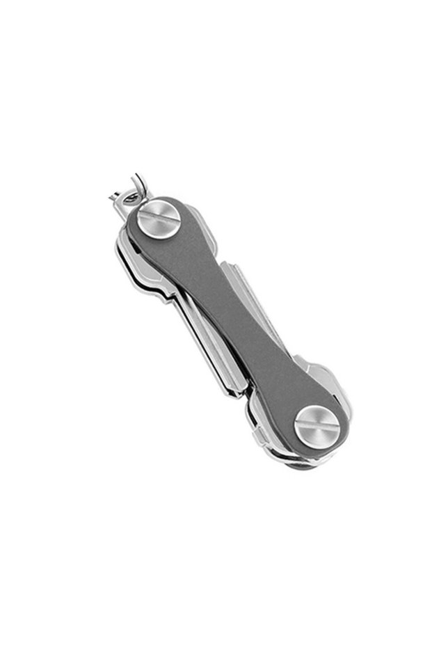 grey Metal Key Clip Key Chain Key Holder Storage Box Home Decoration Sundries Buckle Car Key Chain C