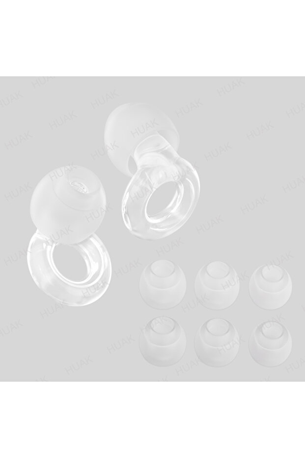 Transparent Reusable High-Fidelity Ear Plugs - 8 Ear Tips in XS/S/M/L - Concerts & Festivals, Live E