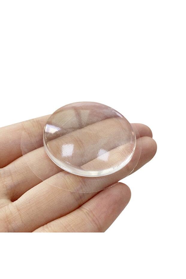 40x8mm transparent-6pcs Door Knob Wall Shield Clear Soft Door Stopper Door Handle Bumper Mute Stick