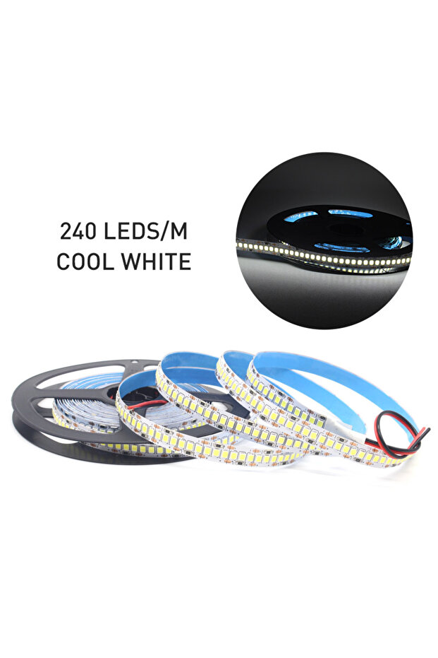 2M DC 12V 240LEDs Cool White 12V LED Strip SMD 2835 1M 2M 3M 4M 5M LED Stripe Tape Light 120LED/M 24