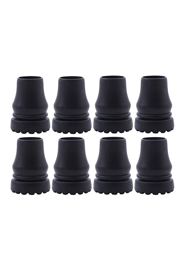 22mm-8pcs 16-22mm Antiskid Walking Stick Crutch Cane Bottom Pads Cover Protector Climbing Hiking Tre