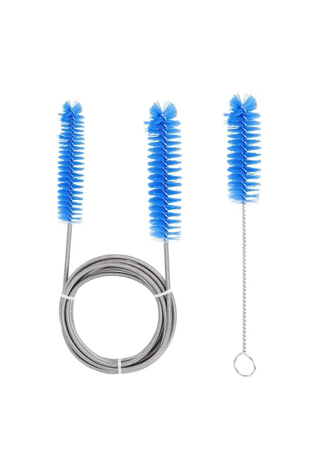 1 set CPAP Hose Brush Cleaning, 7 Feet Length Plus 7 Inches Handy Stainless Steel Wire Bristle Brush