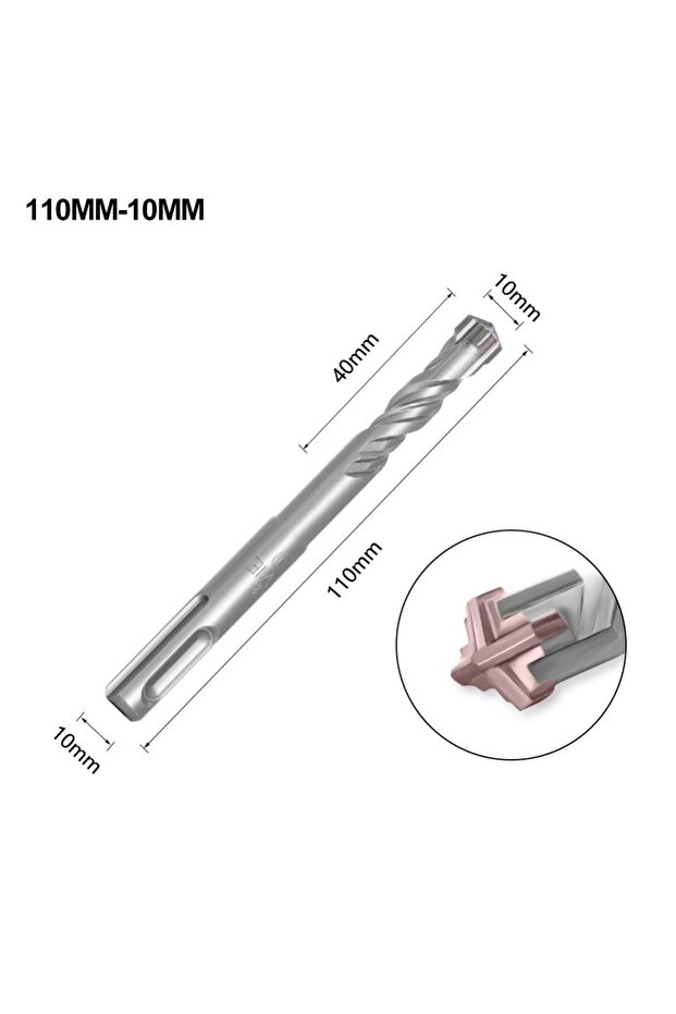 10x110mm 1Pcs 5/6/7/8/10/12mm Concrete SDS Plus Drill Bit 110mm 160mm 4 Cutters Electric Hammer Dril
