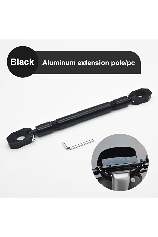Black Bold Version BLALION Motorcycle Handlebar Handle Grip Adjustable Crossbar Balance Bracket Regu