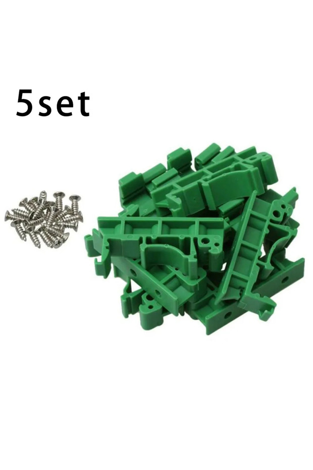 5 مجموعات من 5 مجموعات من محولات التركيب على سكة DIN 35 PCB DRG-01 وحامل لوحة الدائرة وحامل المشابك وحامل لوحة الدائرة