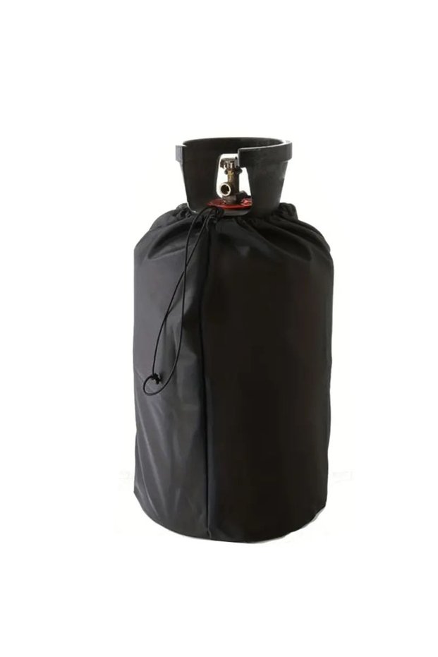 31x59cm black 210d Black Oxford Cloth Propane Tank Cover Camping Gas Stove Protective Cover, Kitchen