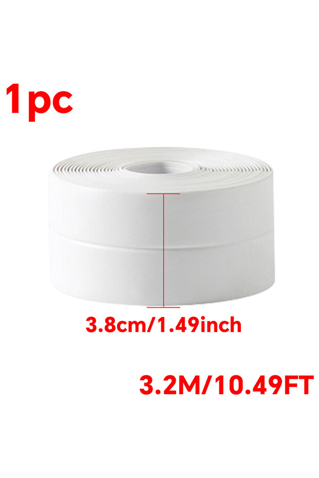 3.2m 3.8cmx3.2mx1pc 1 Roll of Kitchen Anti-mold and Waterproof Tape, Moisture-proof Kitchen and Bath