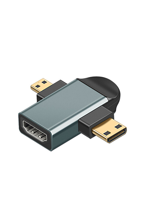 محول HDMI صغير وميكرو 4K60HZ متوافق مع أجهزة الكمبيوتر المحمولة وبطاقات الرسومات والكاميرات