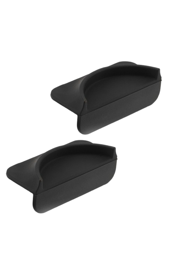 2pcs black Mini Espresso Coffee Tampers Food-grade Silicone Coffee Tamper Mat, Coffee Tamping Pad fo