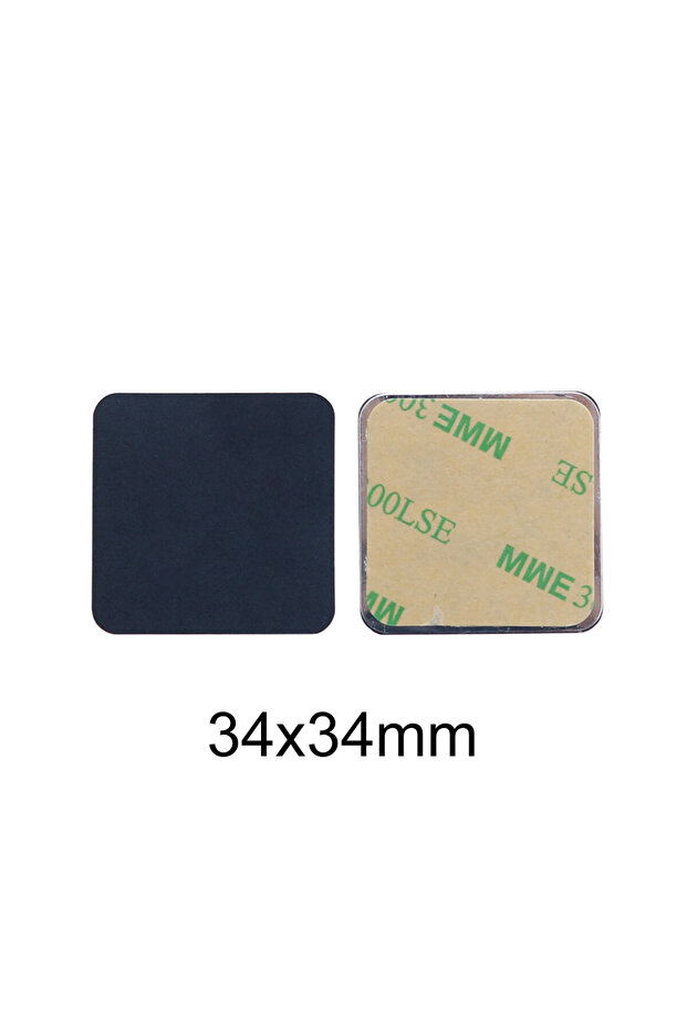 34x34mm JCD 10pcs Black Magnetic Metal Plate For Car Phone Holder Universal Iron Sheet Disk Sticker