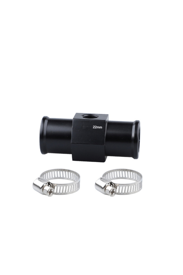 22mm Black Water Temp Gauge Radiator Temperature Water Temp Pipe Sensor 18MM 20MM 22MM 24MM Hose Ad