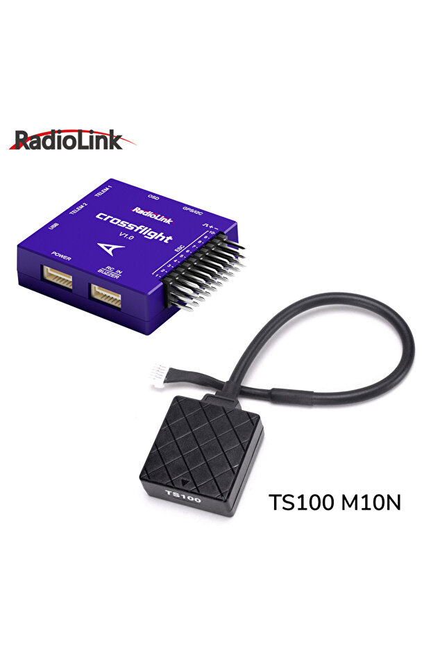 وحدة تحكم طيران FC TS100 M10N GPS Radiolink Crossflight 2-12S 10 PWM مع OSD، مناسبة لطائرات FPV