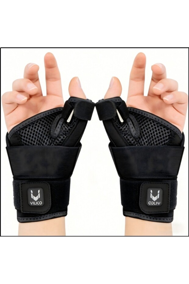 2 piece-black 1/2 PC Professional Wrist Support Brace Arthritis Wrist Band Carpal Tunnel Syndrome Wr