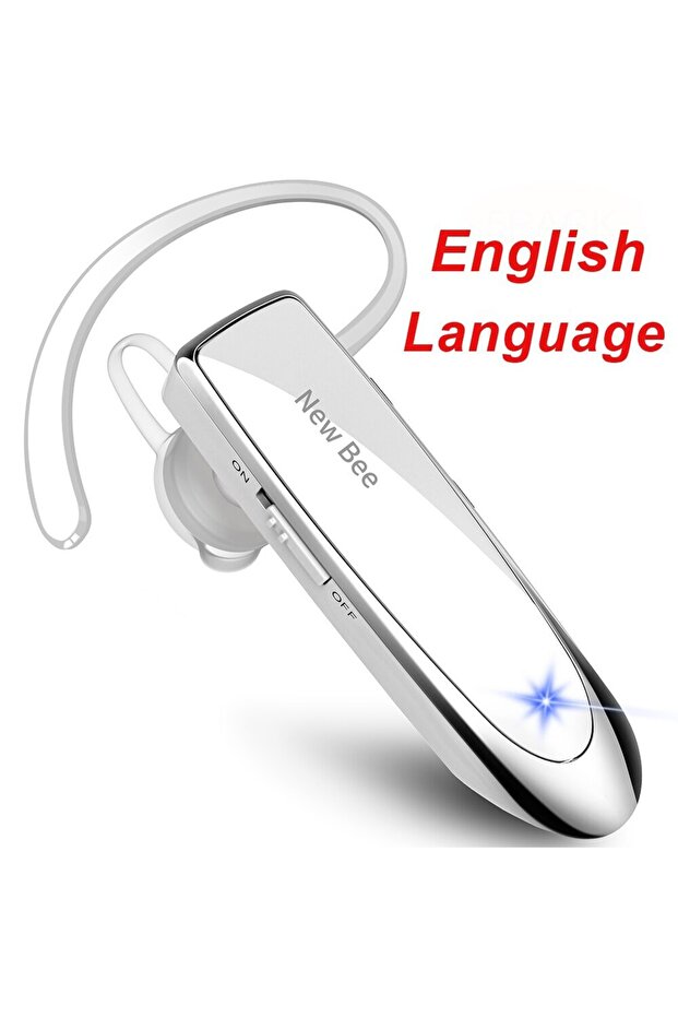 B41 EN White No bag New Bee B41 Wireless Bluetooth 5.0 Earphones Hands-Free Mini Headset 22H Music P