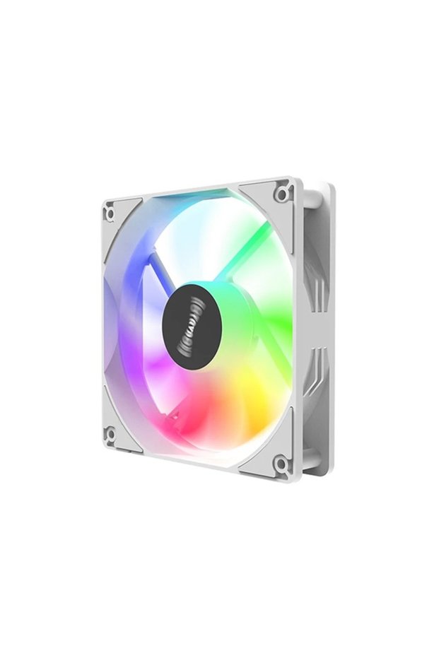 Fixed Color As shown WHITE TEUCER P1 Chassis Fan 12cm Color Light 12V Computer Cooling Black White B