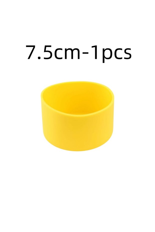 Yellow 7.5cm 7.5/9cm Silicone Cup Base Protective Cover Rubber Bottom Pad 32-40oz Universal Flask Ba